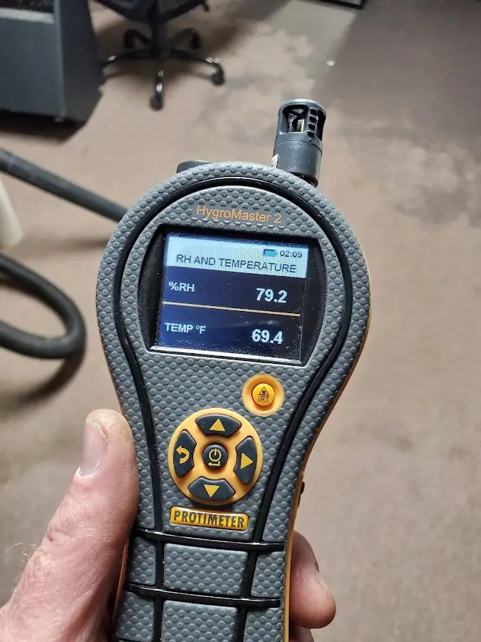 Moisture meter humidity assessment for Fire & Smoke Damage Restoration in South Riding